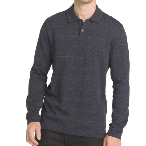 Van Heusen | Shirts | Van Heusen Long Sleeve Polo Shirt Nwt Brand New ...